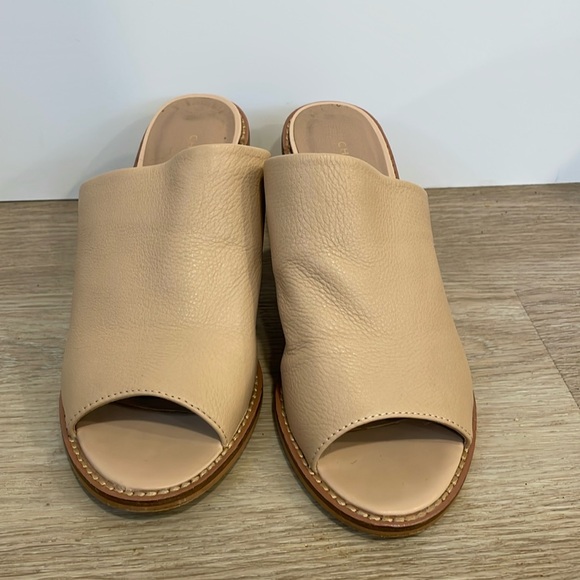 Nude Heeled Slide Sandals by Chinese Laundry - Picture 1 of 3